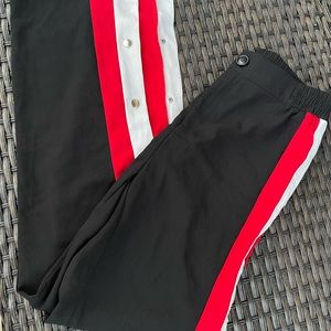 Snap button track pant